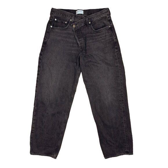 AGOLDE Criss-Cross Savage Washed Black Denim Jeans sz 31 - Picture 5 of 9
